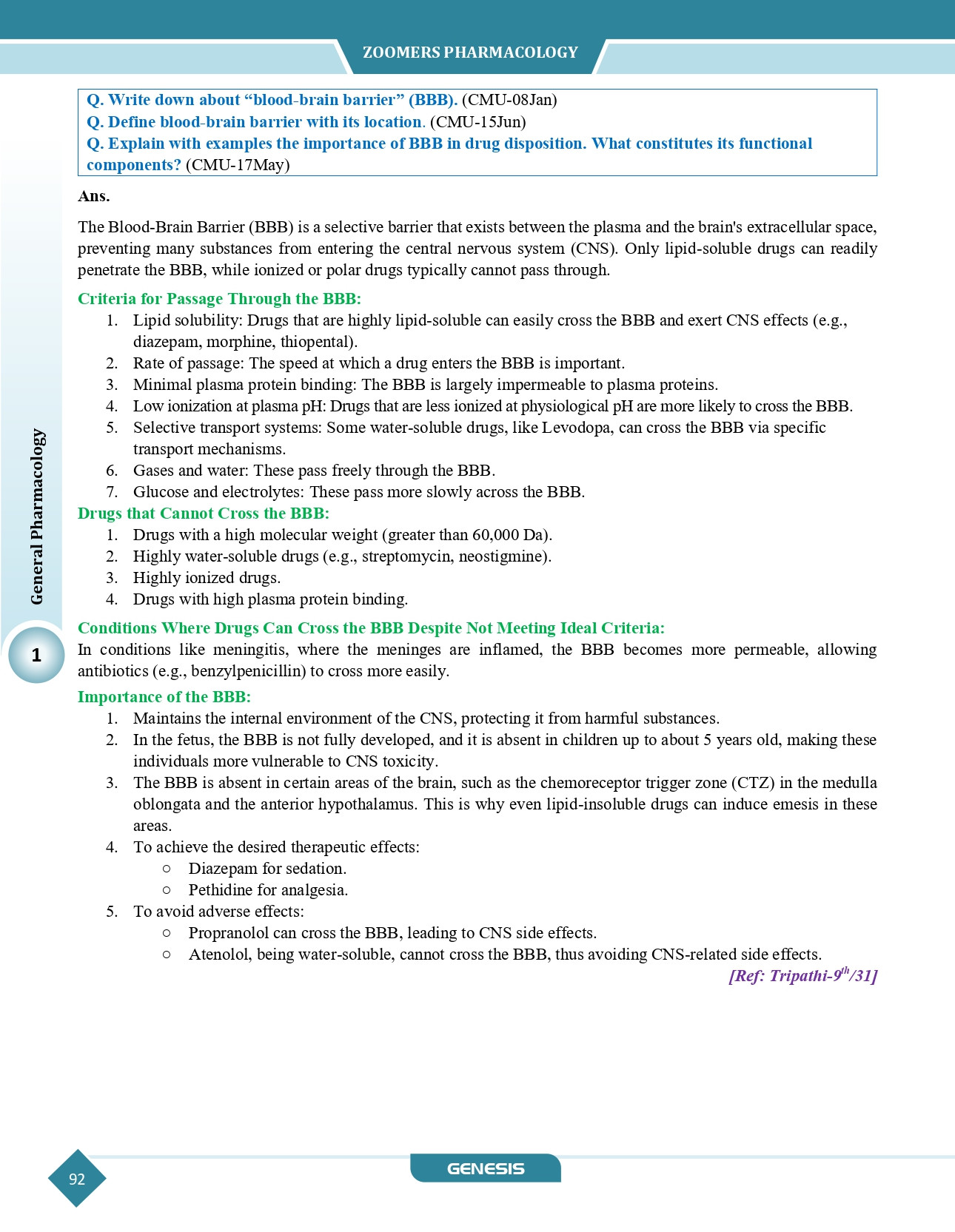 ZOOMERS Pharmacology & Therapeutics ( Premium Edition) information image