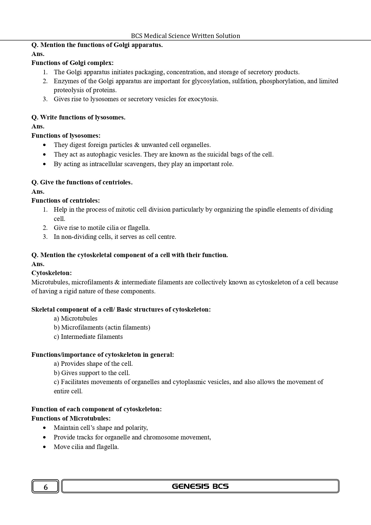 BCS Medical Science Written Solution (Premium Edition) information image