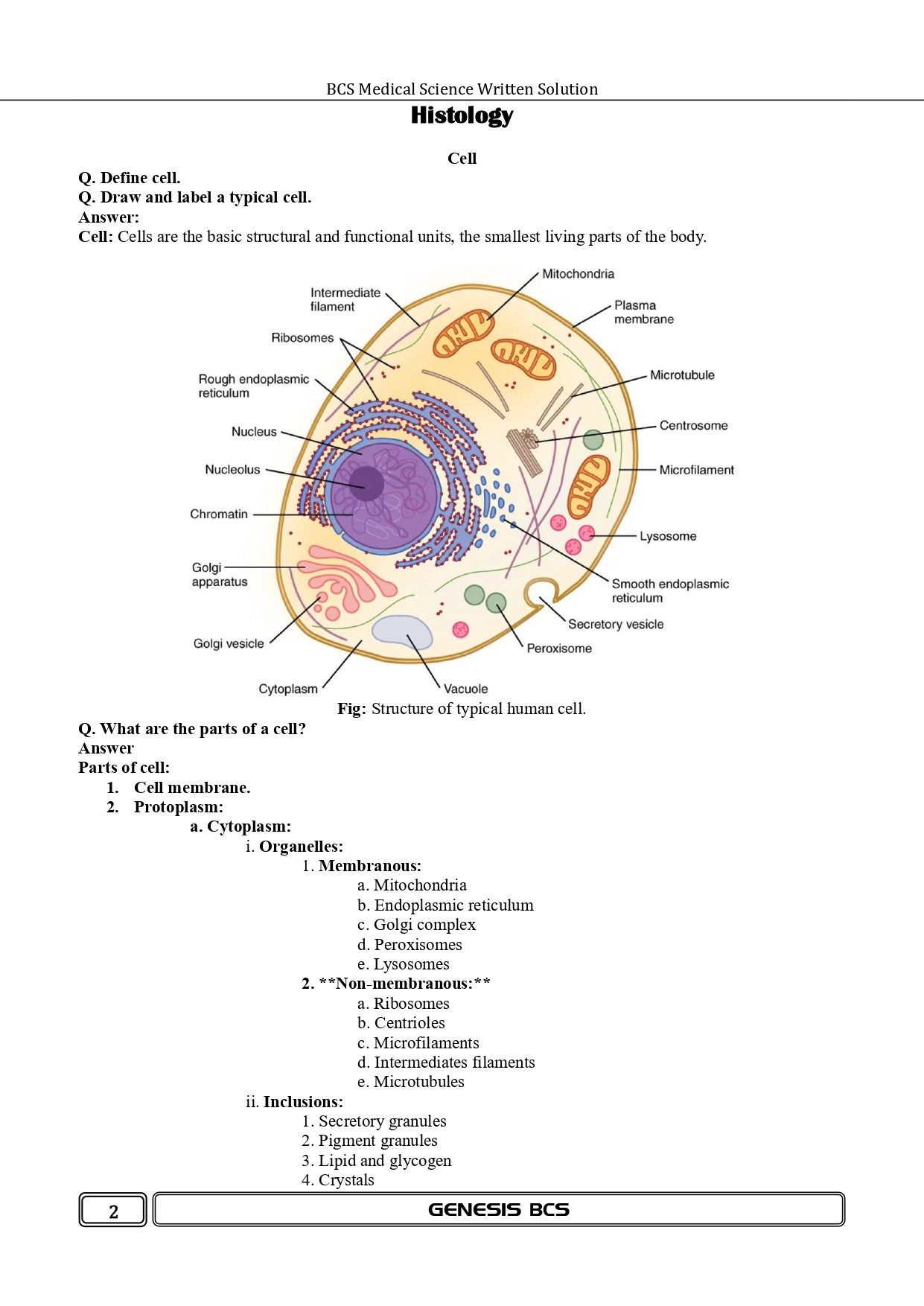 BCS Medical Science Written Solution (Premium Edition) information image