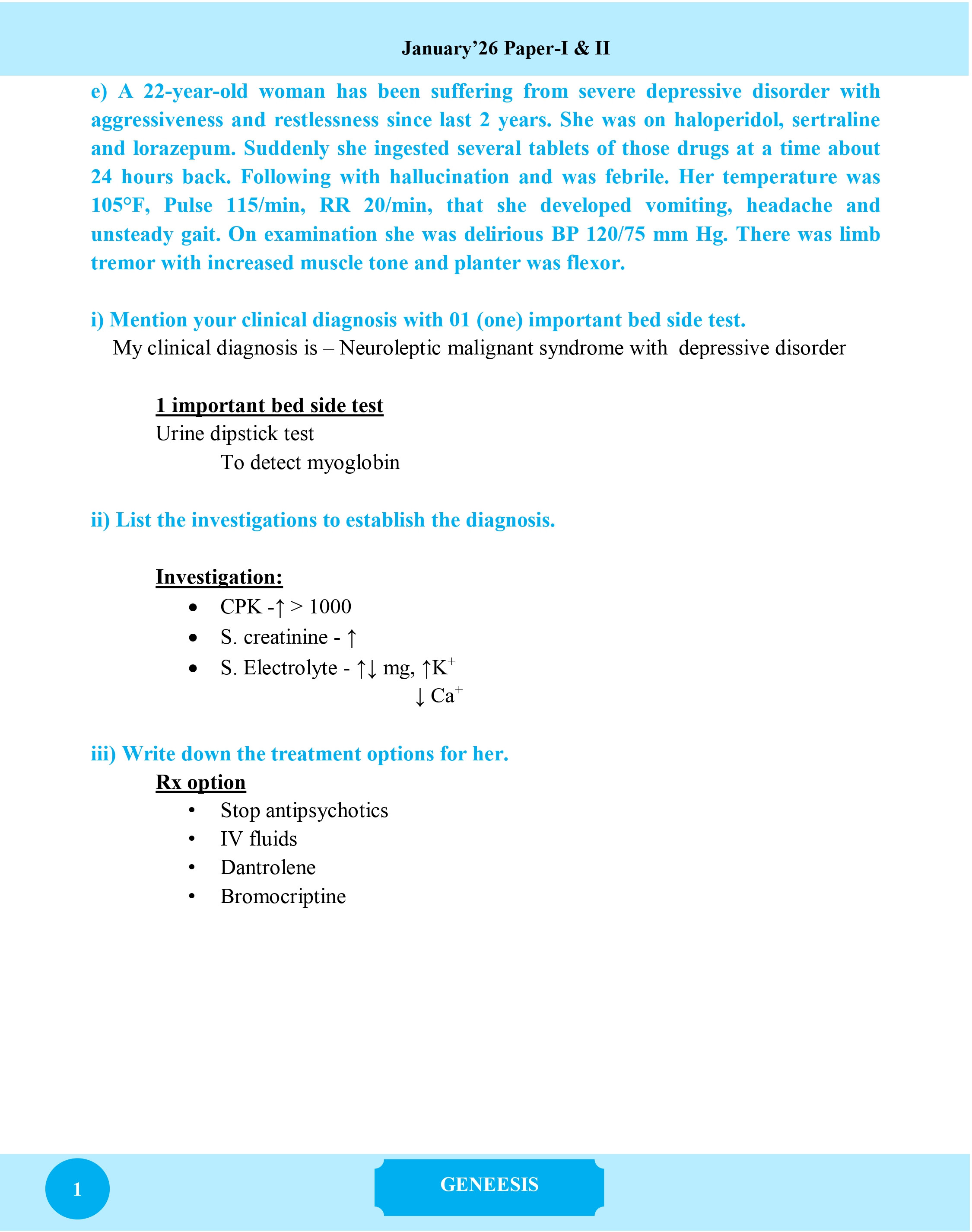 Medicine Care Fcps Part-II Written Solve information image