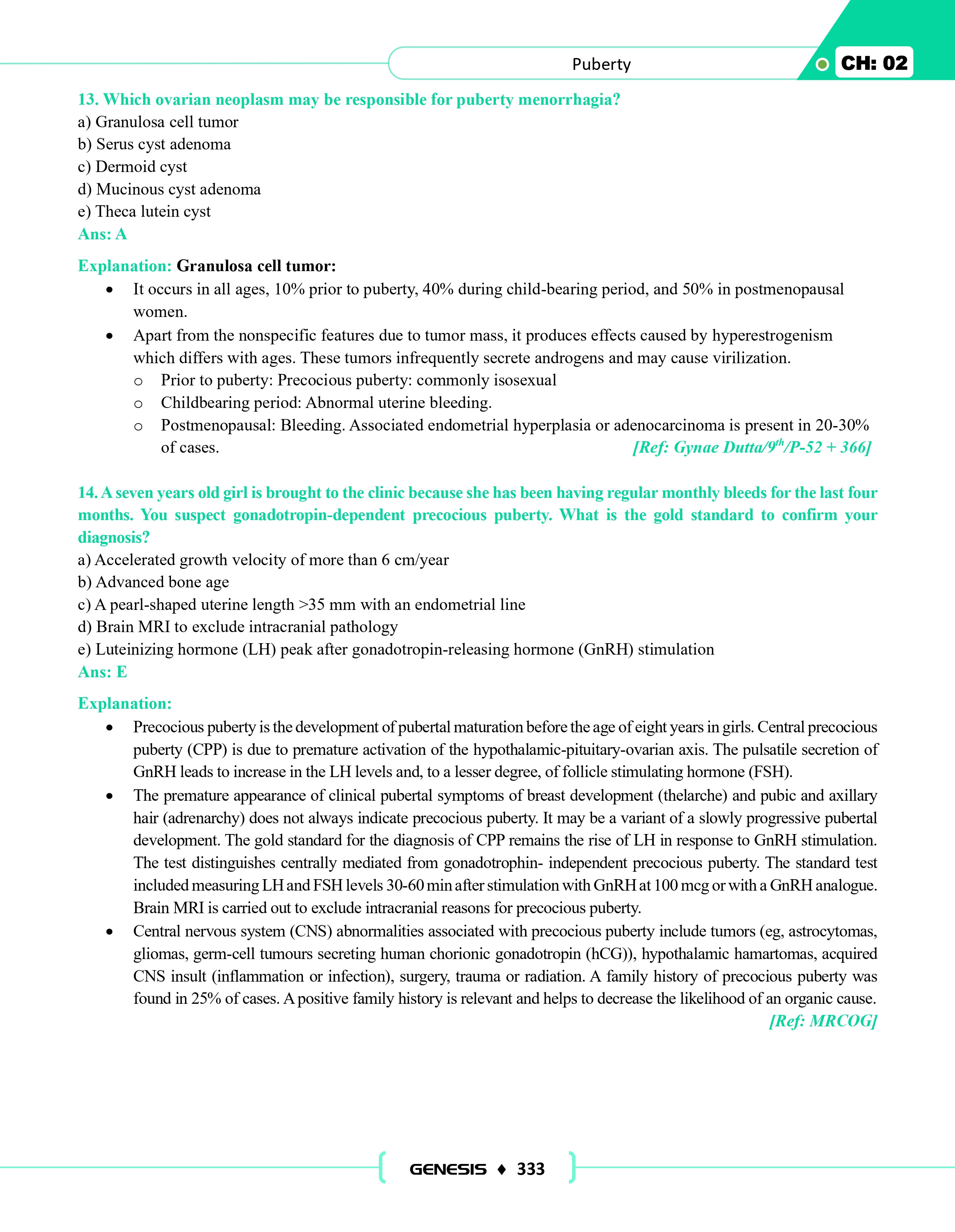 GENESIS SBA GOLD for Midterm (Obstetrics & Gynaecology) information image