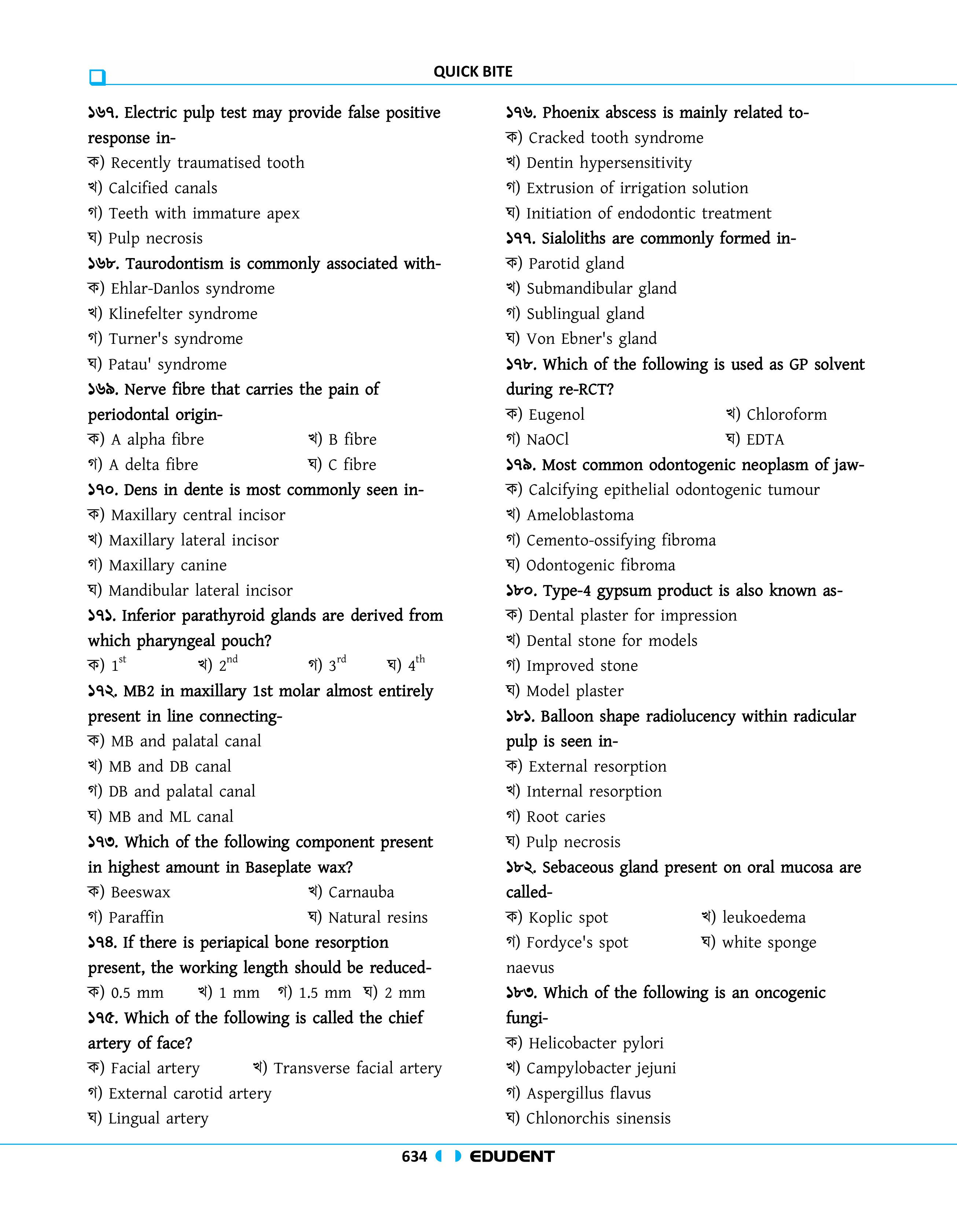 Edudent Quick Bite For Special BCS- 3rd Edition (Dental Science) information image