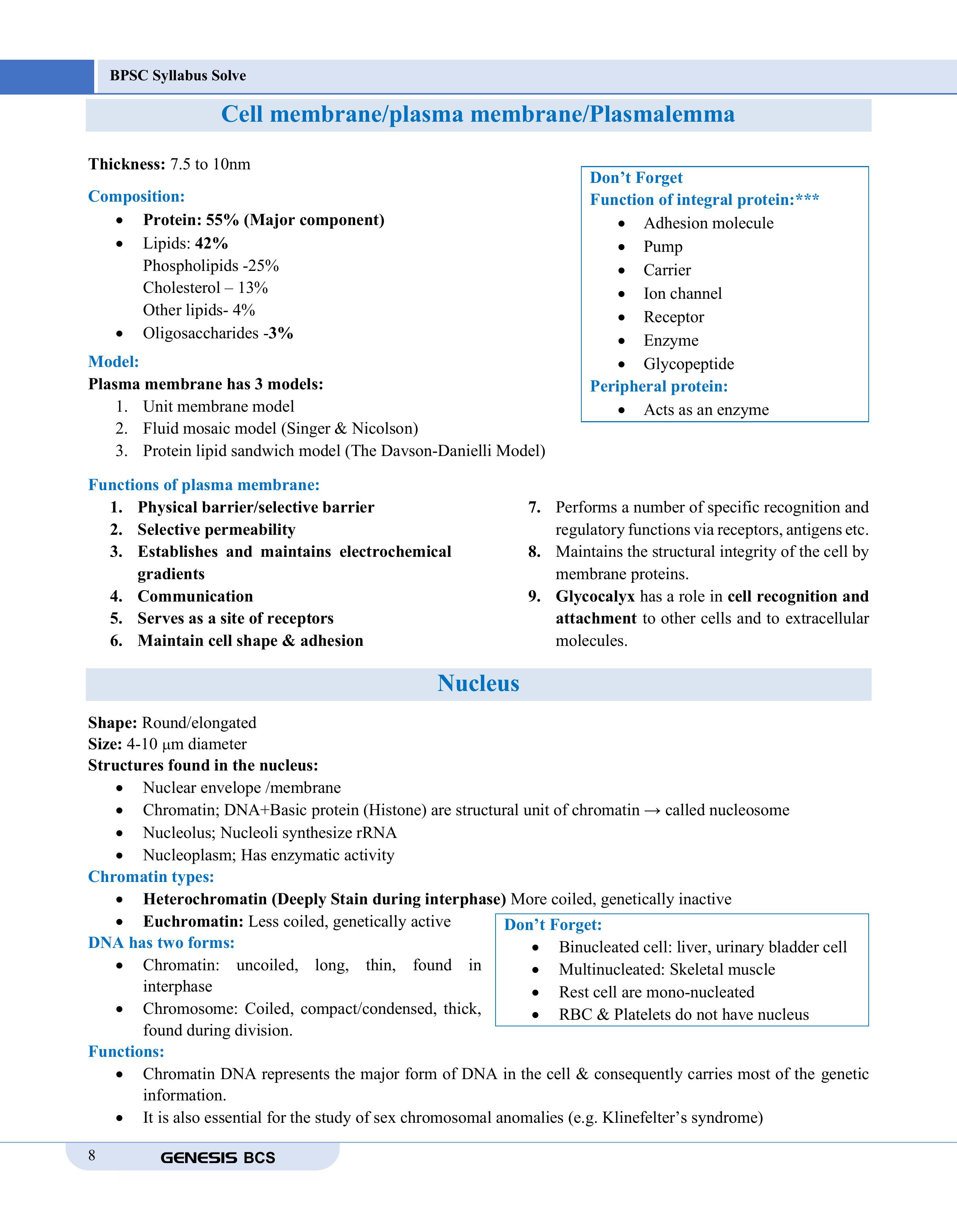 GENESIS BPSC Syllabus Solve Volume- I, II, III (Medical Science) information image